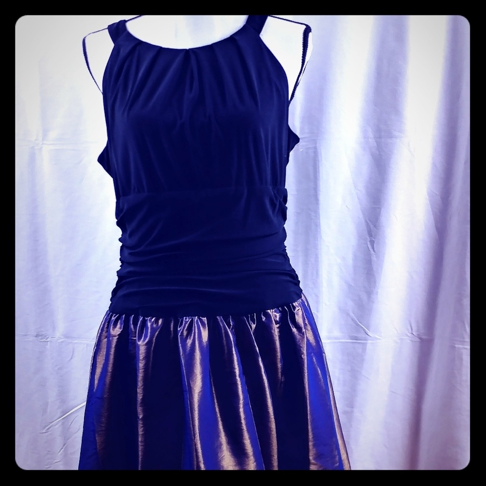 Women's Sequined Illusion Cocktail Dress